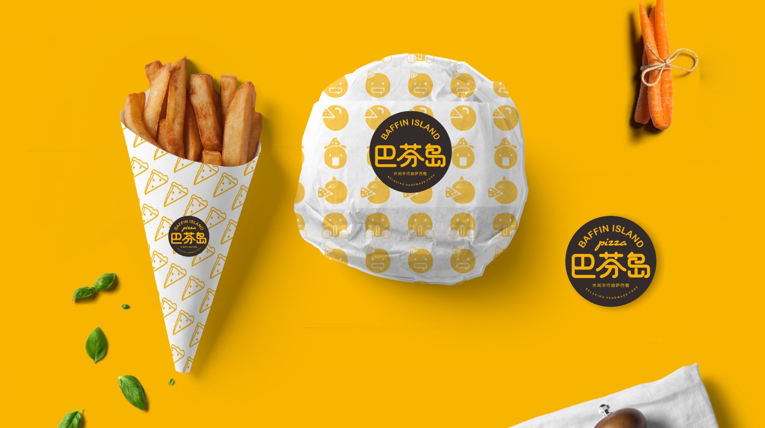 广东西餐连锁品牌巴芬岛包装设计