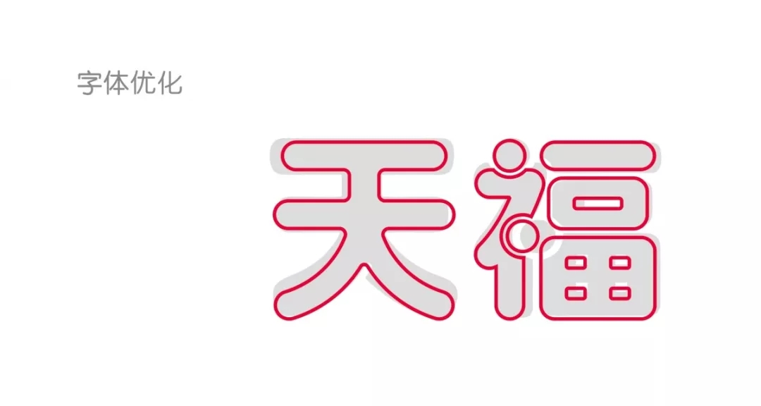 天福便利店字体升级设计