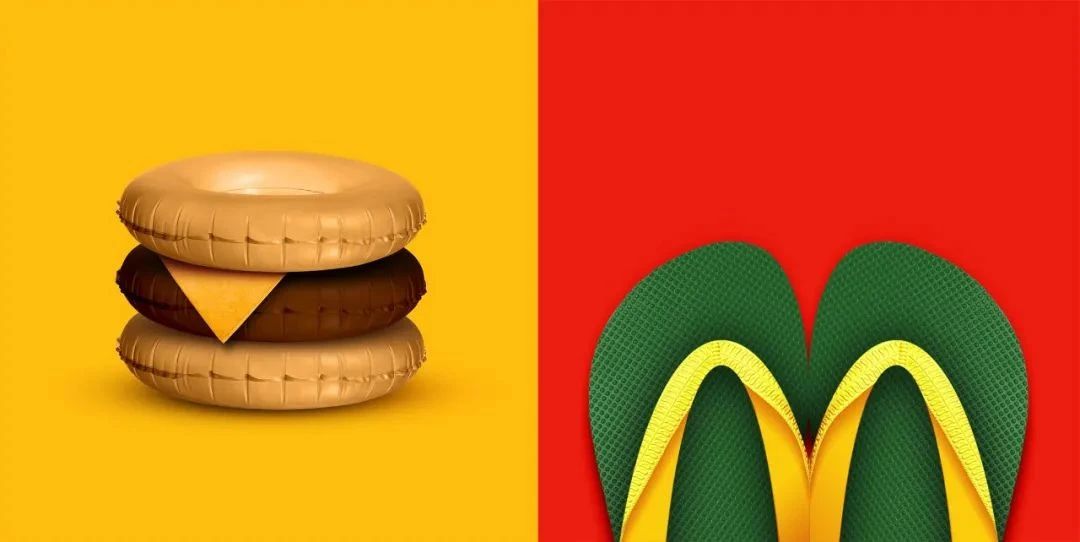 享受夏天，享受麦当劳的创意海报